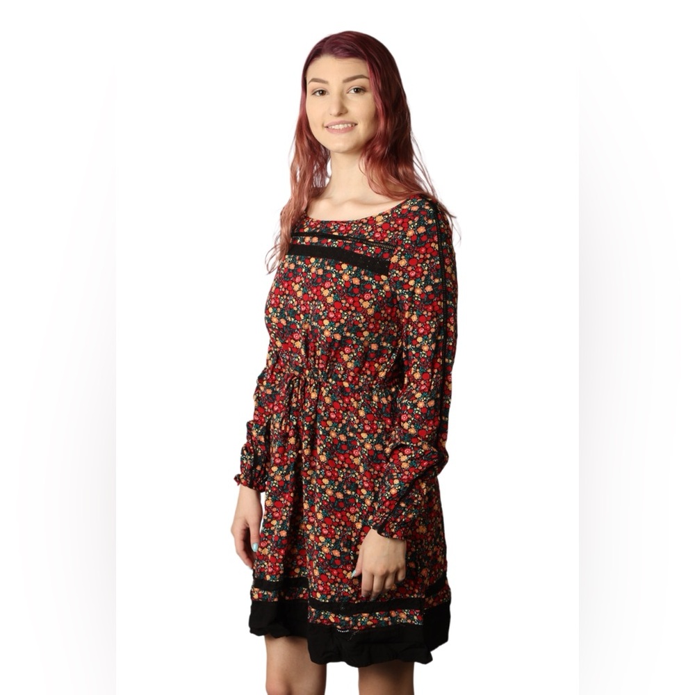 Women's LC Lauren Conrad Long Sleeve Floral Dress - S - Picture 3 of 9